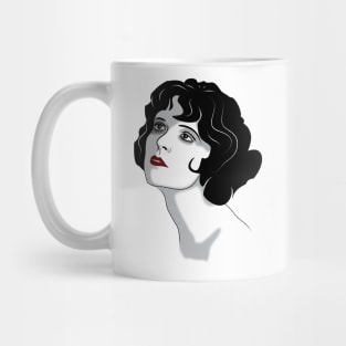 Vintage Lady Profile Mug